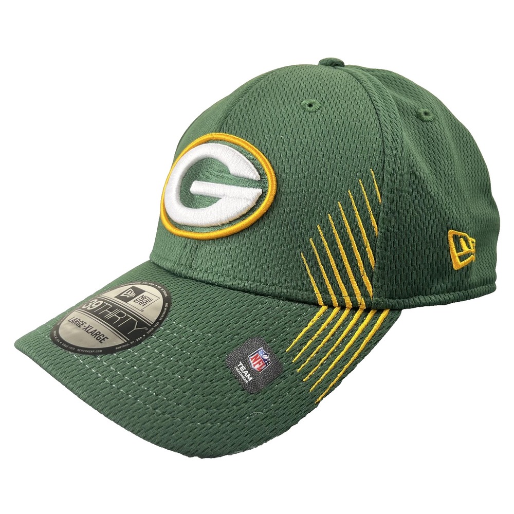 Green Bay Packers New Era Hat 39THIRTY‎ Large/XL Stretch Fit NFL Football NEW